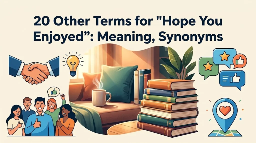 Other Terms for "Hope You Enjoyed": Meaning, Synonyms
