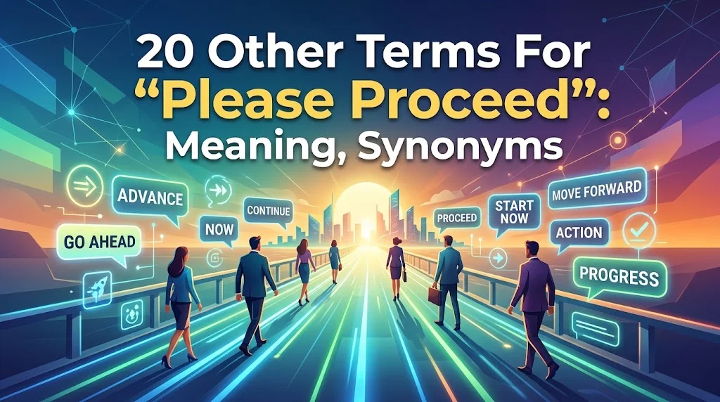 Other Terms For “Please Proceed”: Meaning, Synonyms